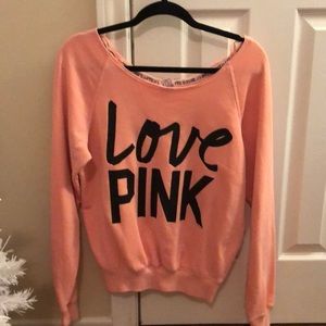 Off the shoulder sweatshirt